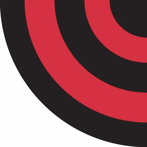 POW MIA Half Fan Red-Black