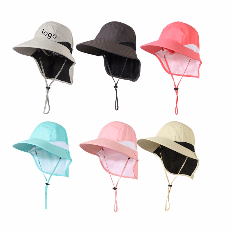 Quick-dry Wide Brim Sun Hat with Neck Flap