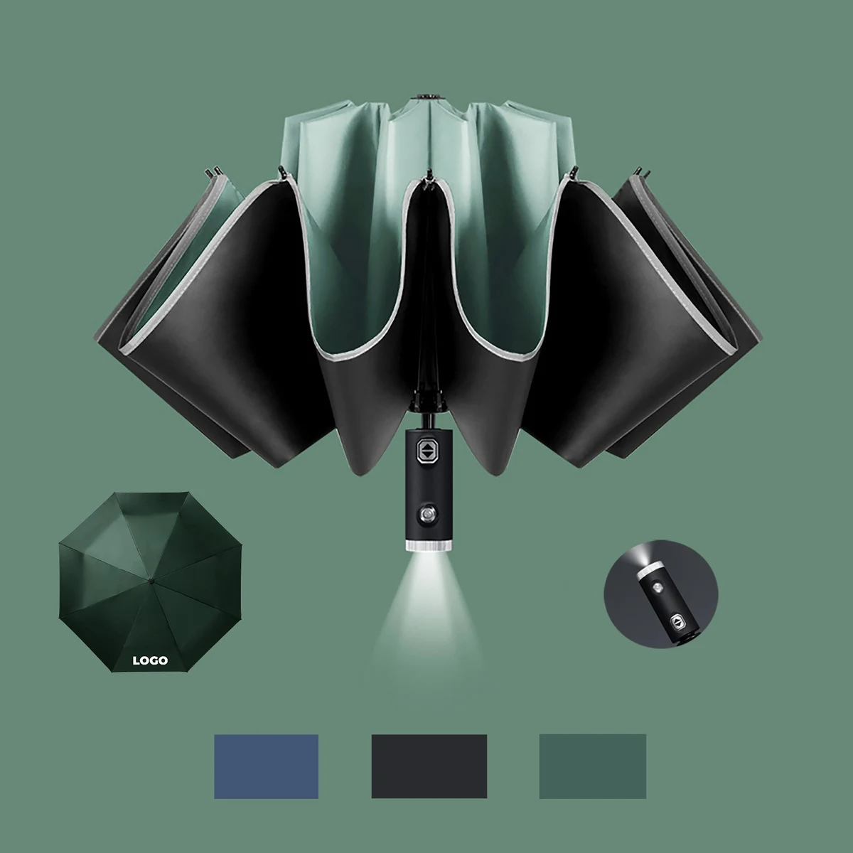 LED Flashlight Reverse Umbrella 1