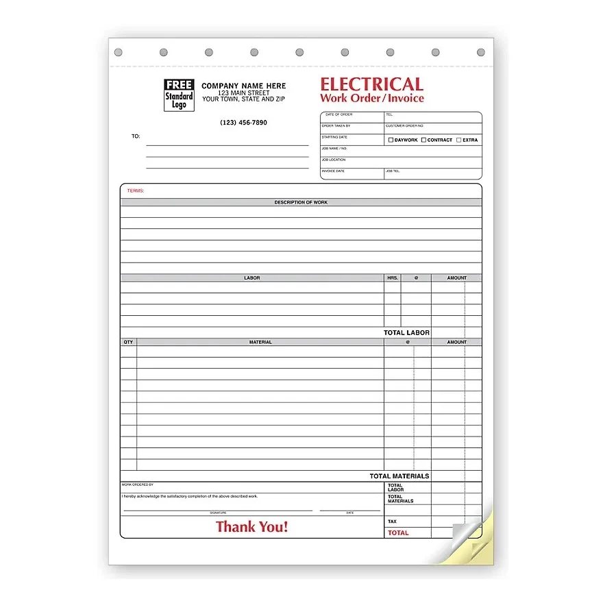 Electrical Forms - Work Orders 1