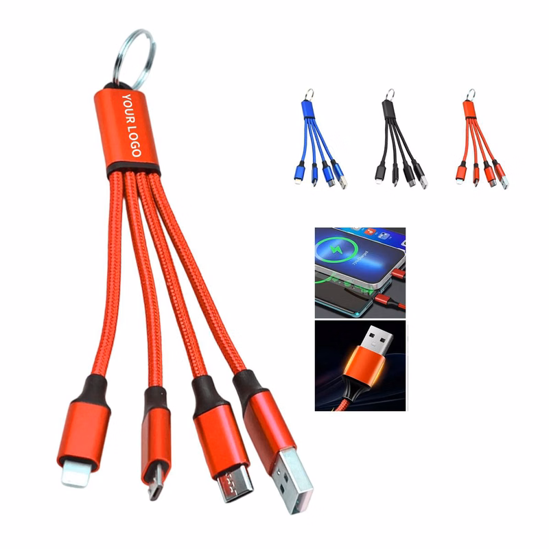 Compact Nylon Braided Charging Cable for Travel