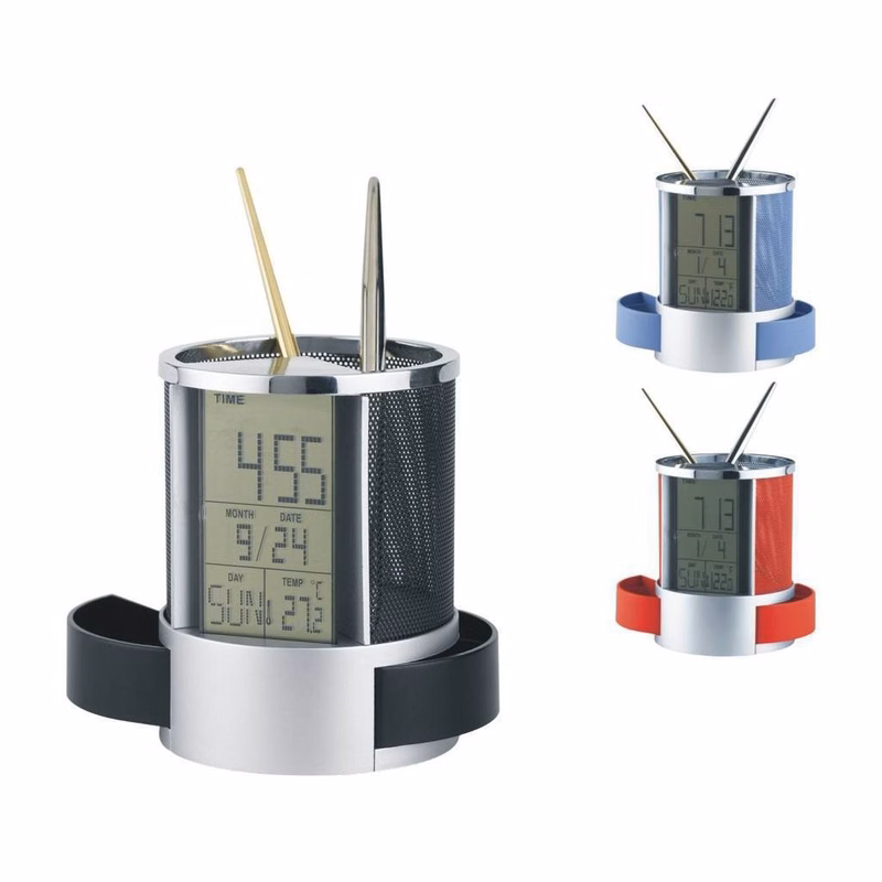 Digital Desk Calendar Pen Holder