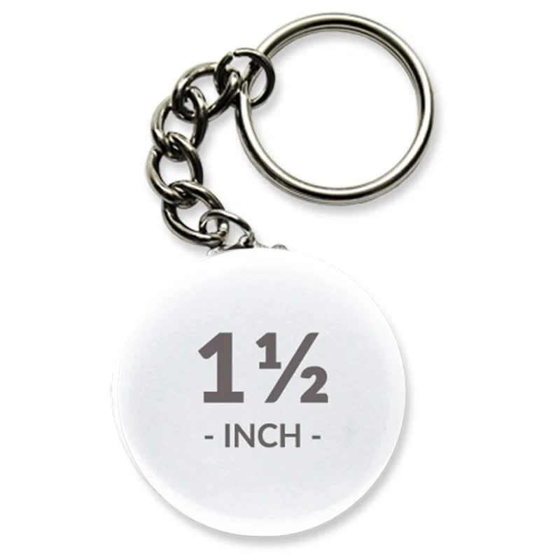 1 1/2 Inch Round Key Chain Buttons 1