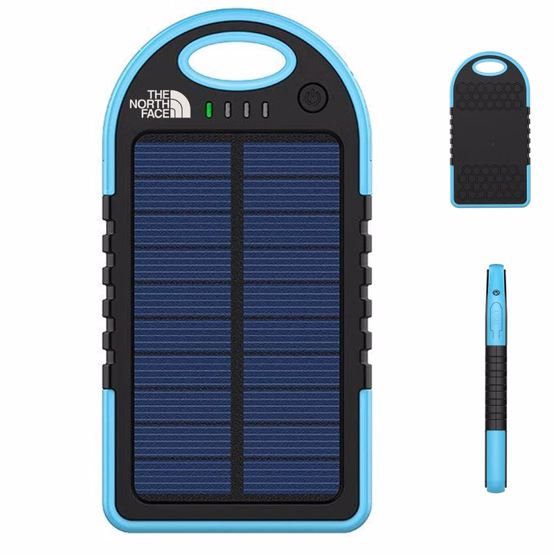 Waterproof Solar Powered Power Bank 5000Mah