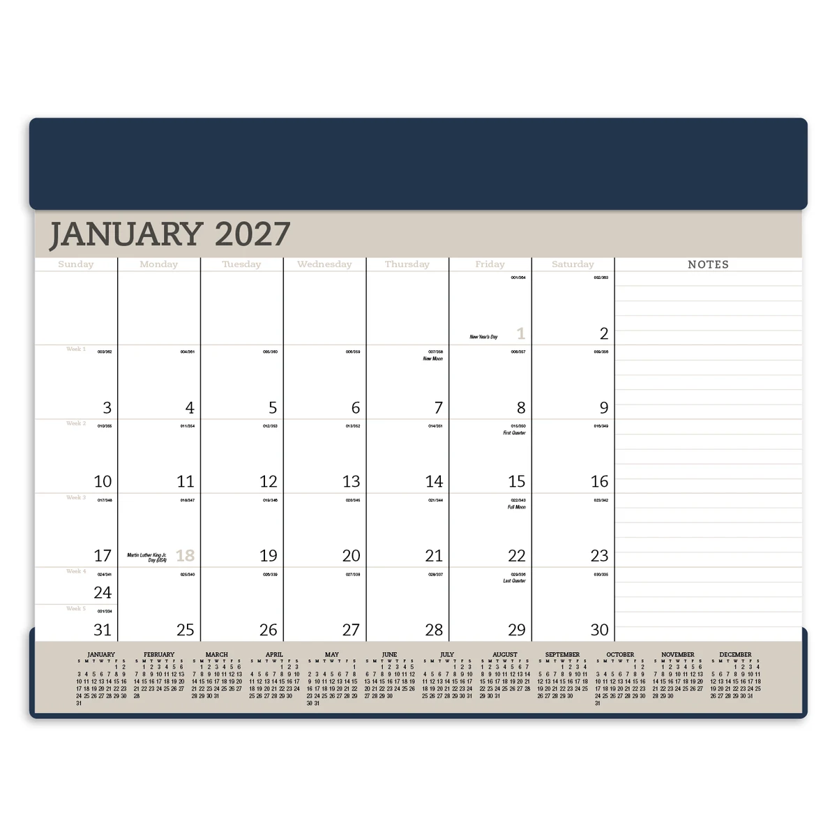 Triumph® Calendars Vinyl Desk Pad 1