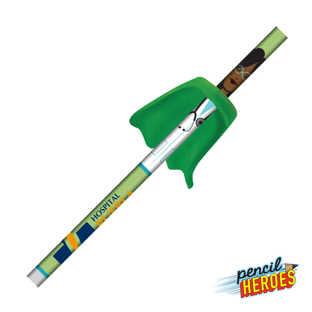 Pencil Heroes® Heathcare Series Female w/Cape 1