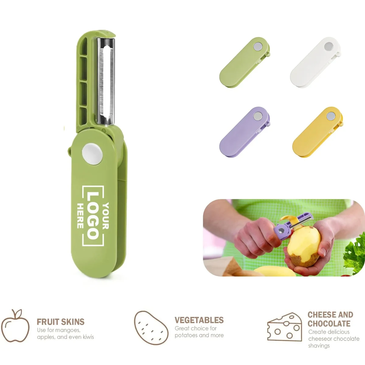 Folding Portable Stainless Steel Paring Knife Free Shipping 1