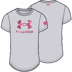 UA Freedom Printed Logo Girls' T-Shirt