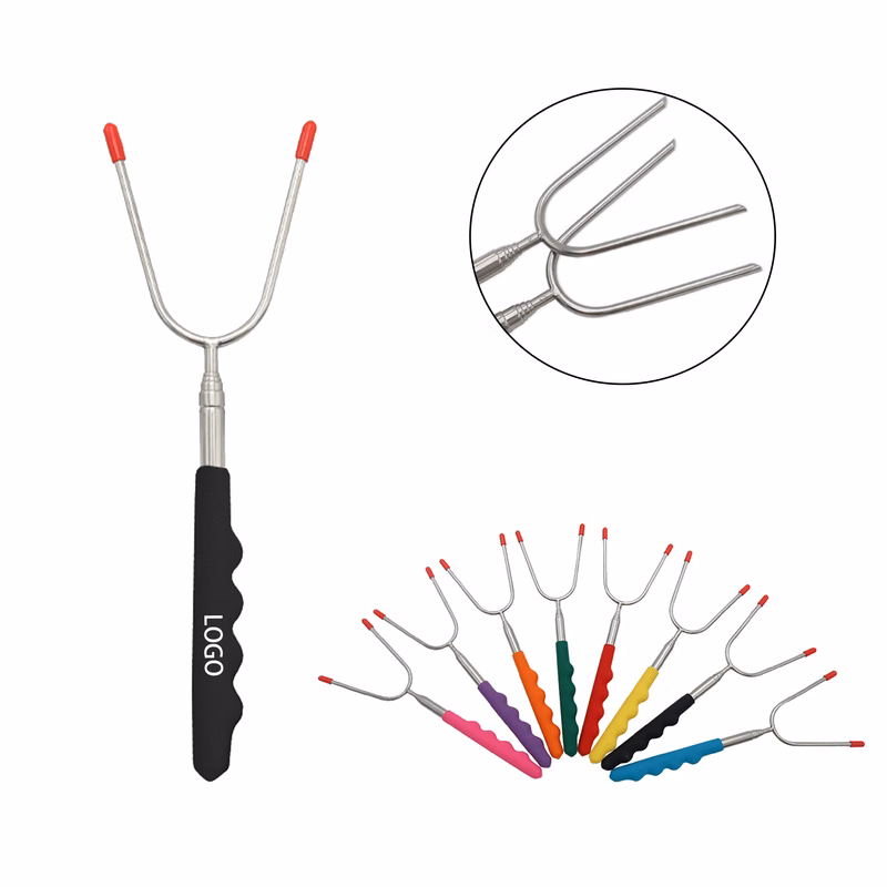 MOQ:20pcs Telescopic Grill Fork