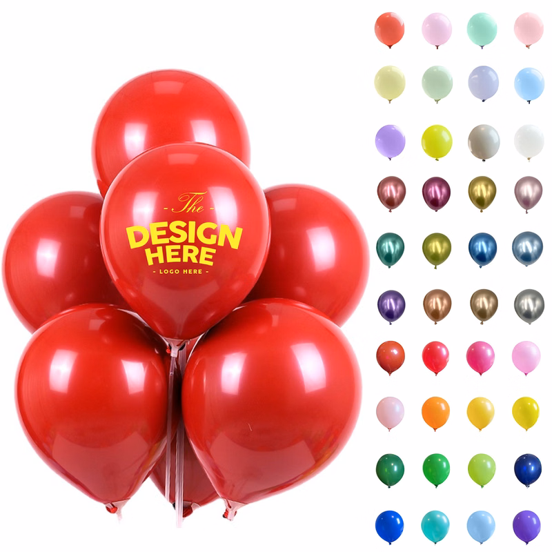 10" Custom Decorative Latex Balloons