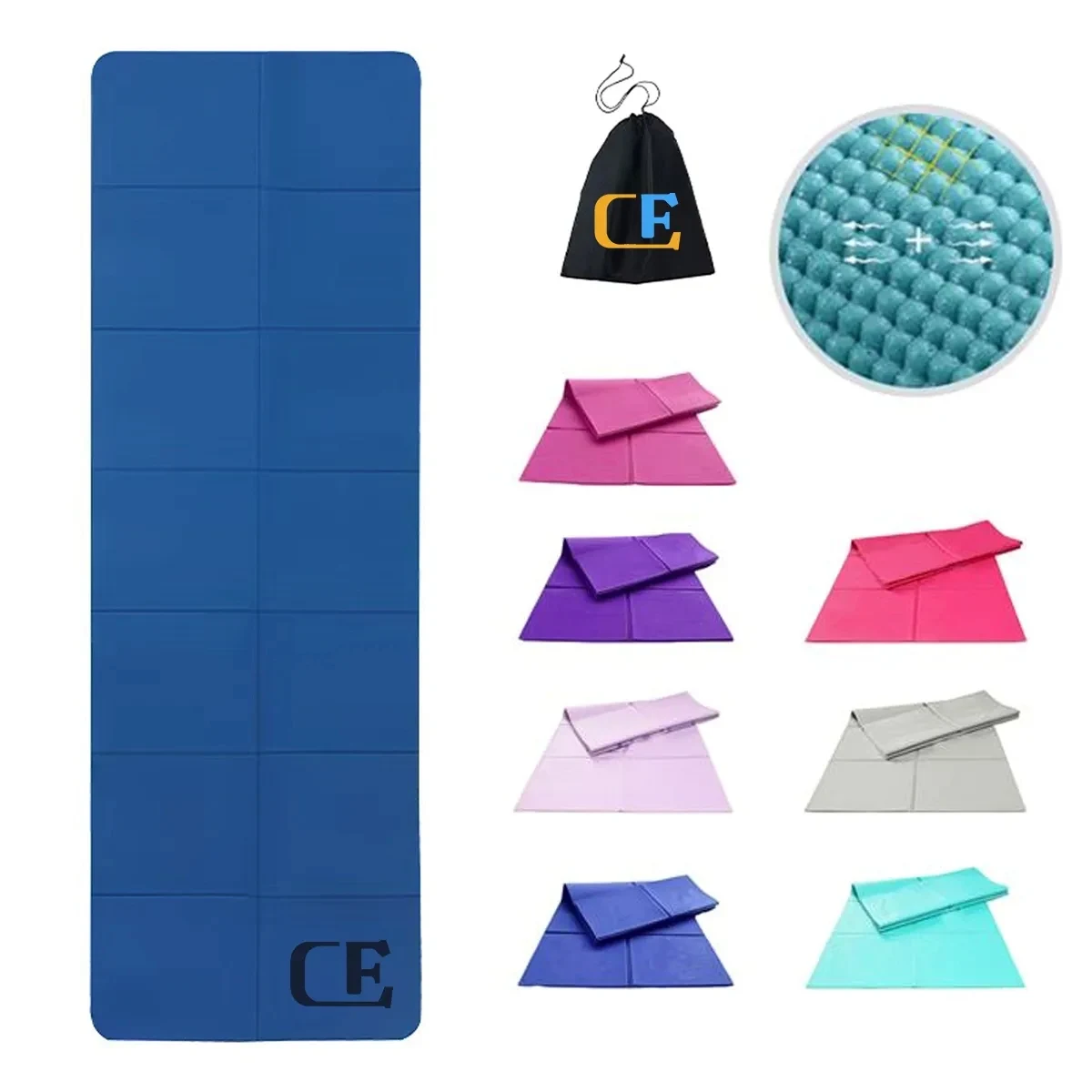 Foldable Yoga Mat with Storage Bag 1