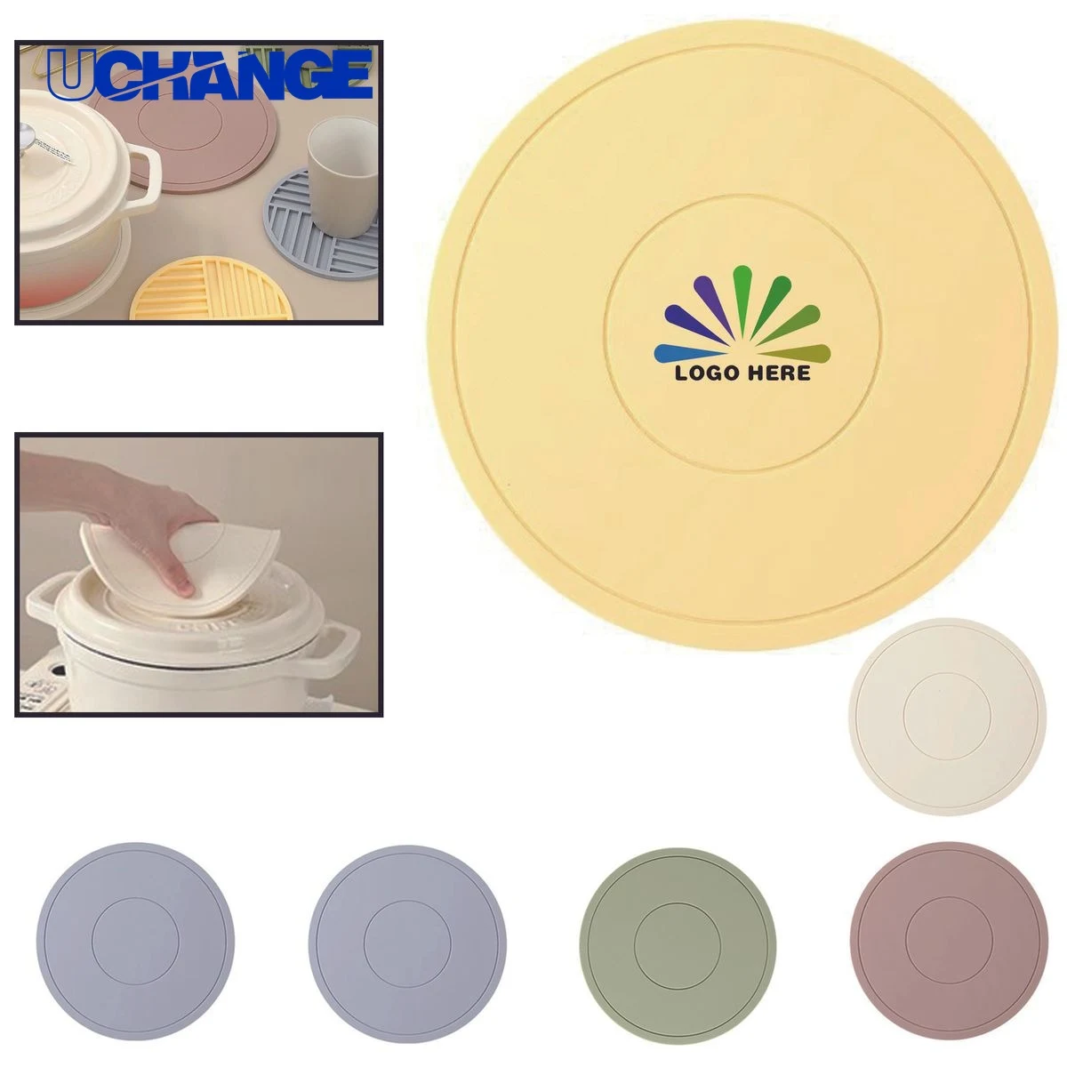 Full Color Silicone Heat Insulation Placemat for Dining 1