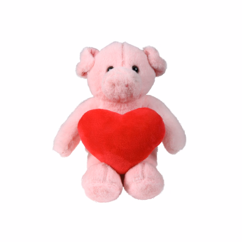 soft plush Pig with heart