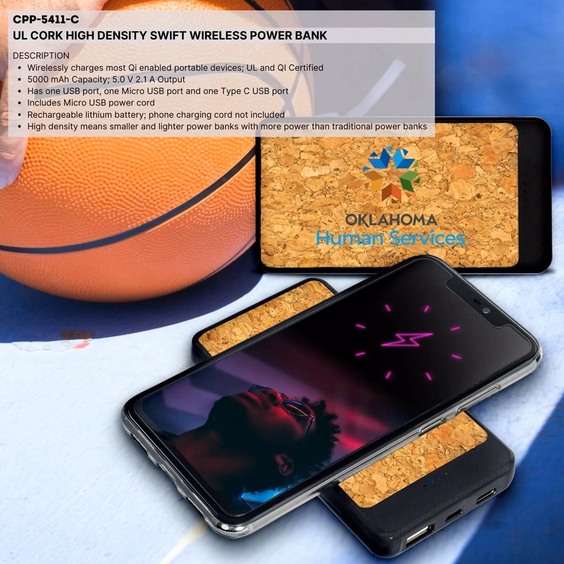 UL CORK HIGH DENSITY SWIFT WIRELESS POWER BANK