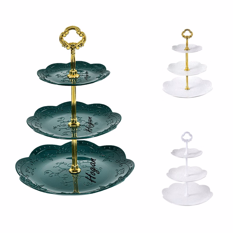 Three Layers Dim Sum Rack Plastic Wedding Dried Fruit Tray