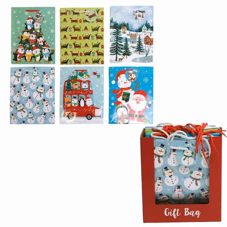 Christmas Gift Bags 10" x 4" x 8" - Assorted