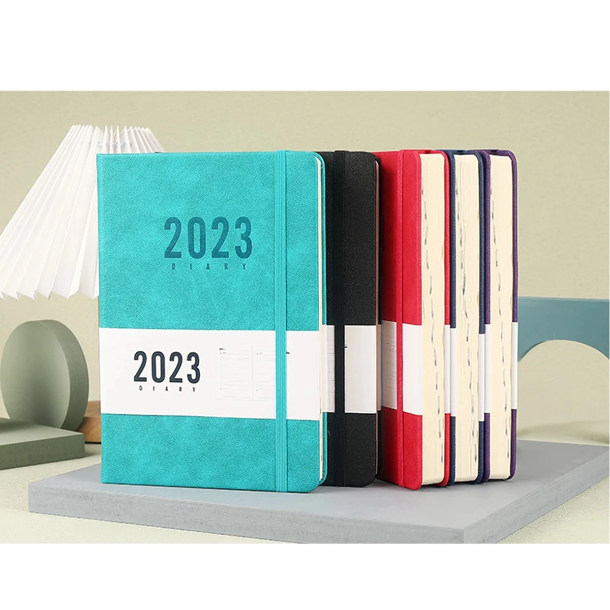 PU Leather Cover Daily Dairy With 2023 Calendar 1