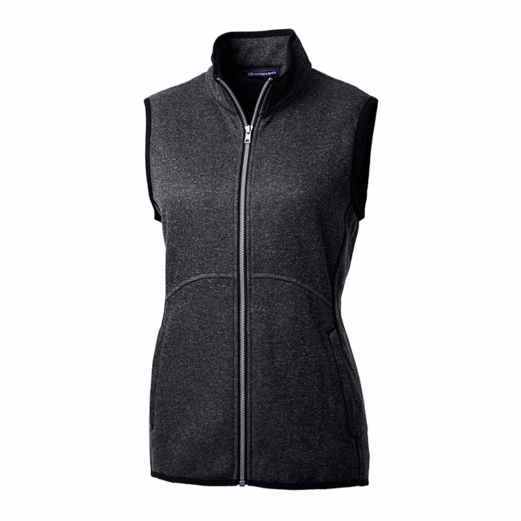 Cutter & Buck Ladies Mainsail Sweater-Knit Full Zip Vest