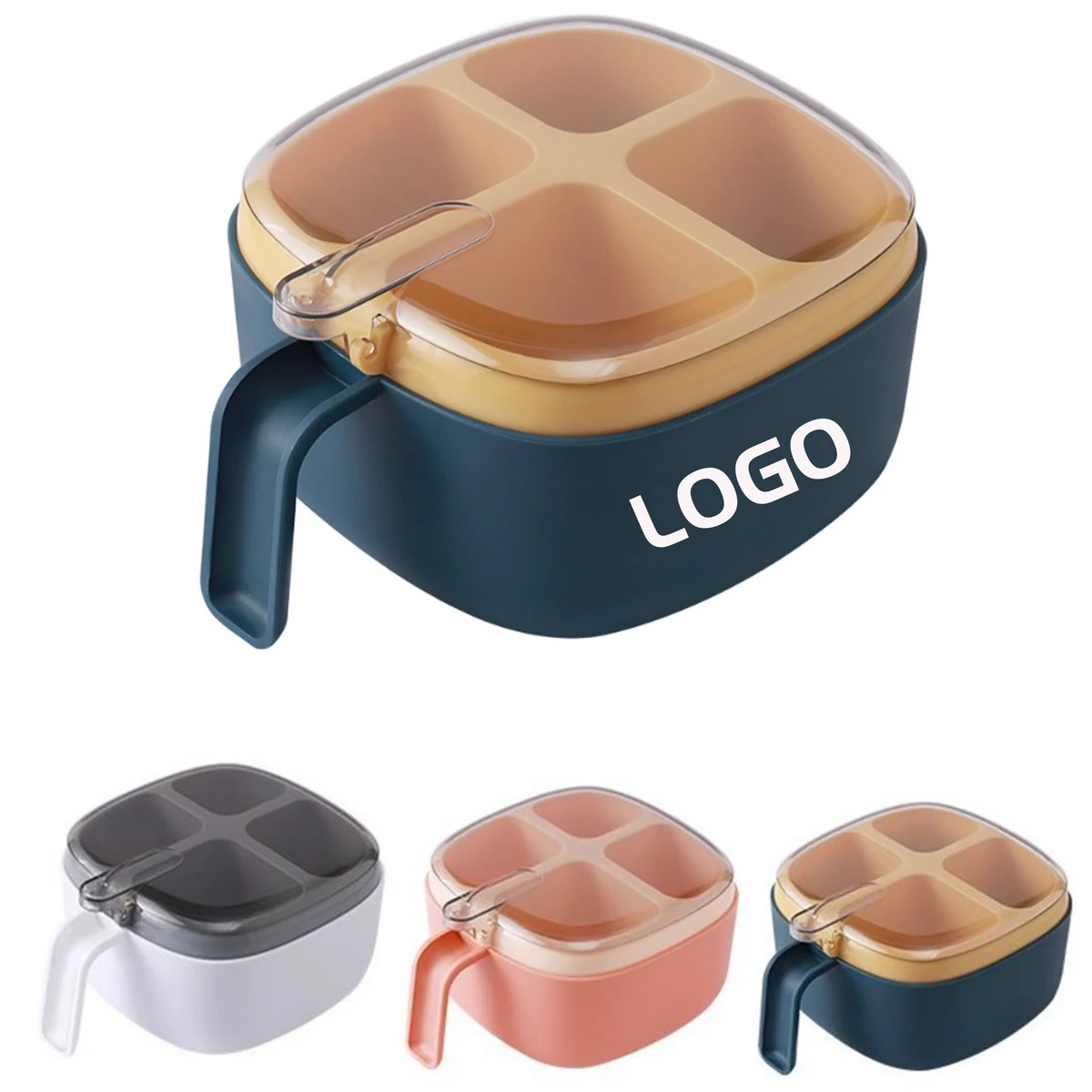 Kitchen Seasoning Storage With Spoon / Spice Box 1