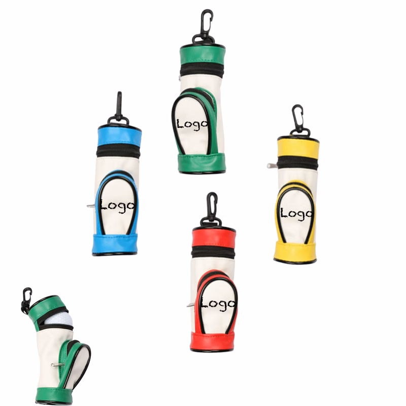 Golf Bag With A Clip And Storage Slots For Three Balls Tees