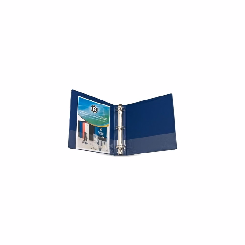 2" 3-Ring Binder - Dark Blue 2 Inside Pockets