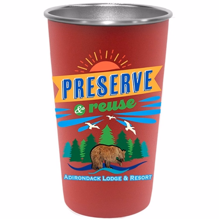 16 Oz. Single Wall Pint Tumbler w/Rolled Rim
