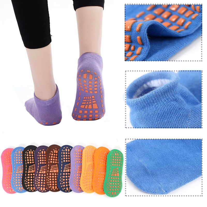 Colored Adult Non-SlipTrampoline Socks