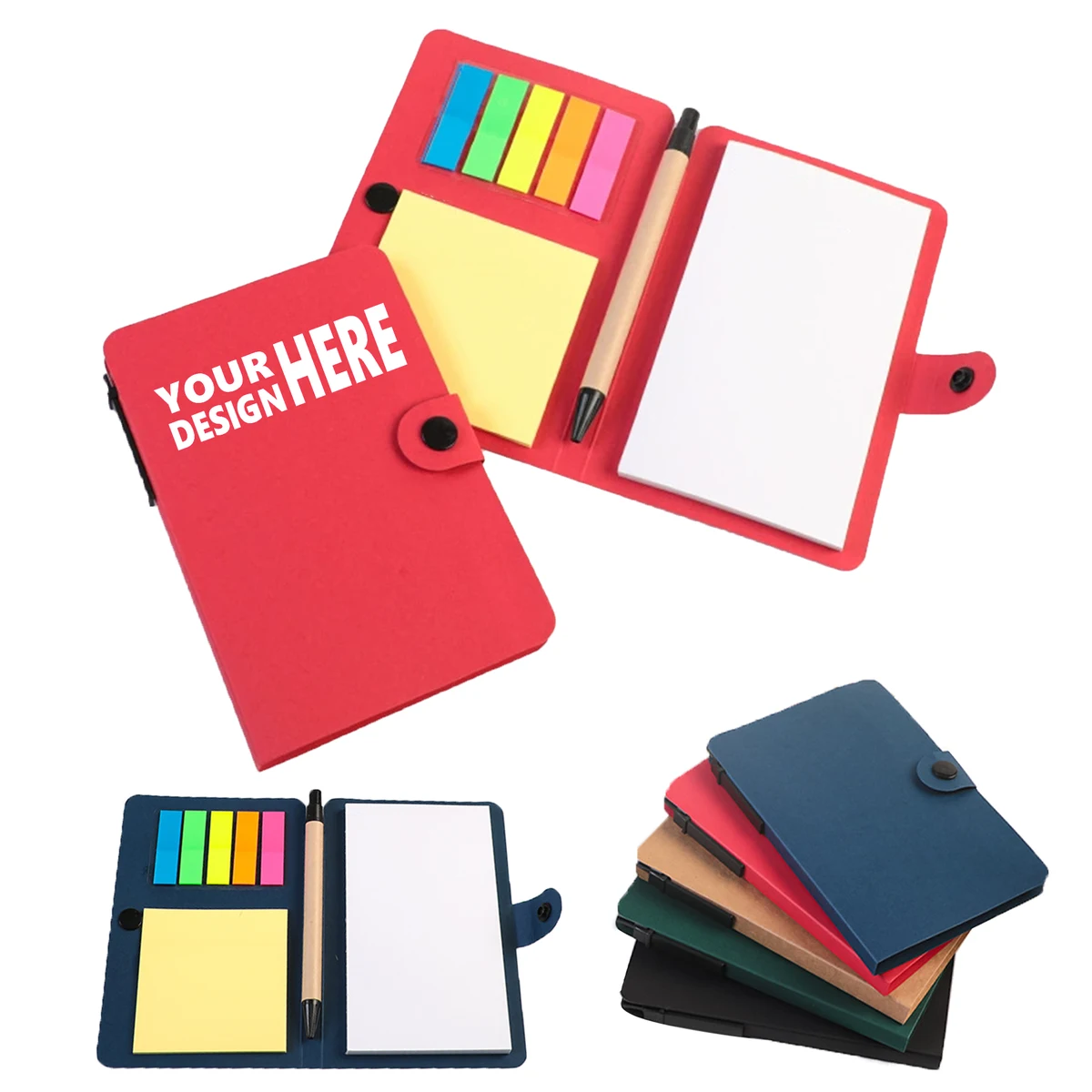 Portable Button Type Memo Pad Combo 1