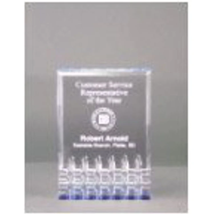 3.5" x 5" Blue Mirage Acrylic Award 1