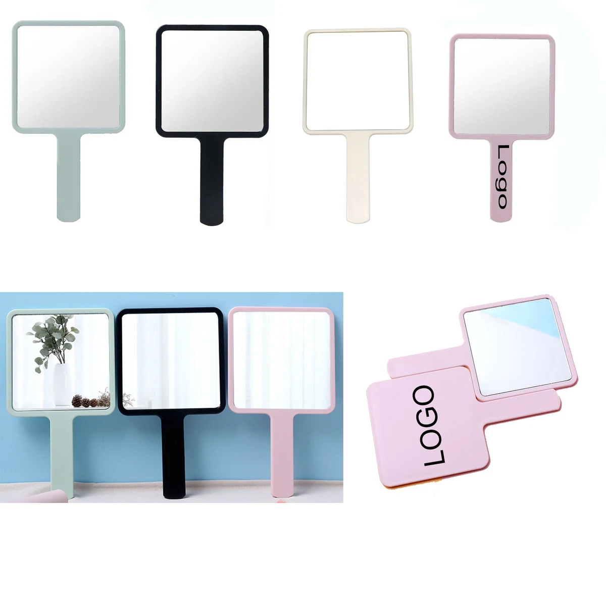 Custom Square Gift Makeup Mirror 1
