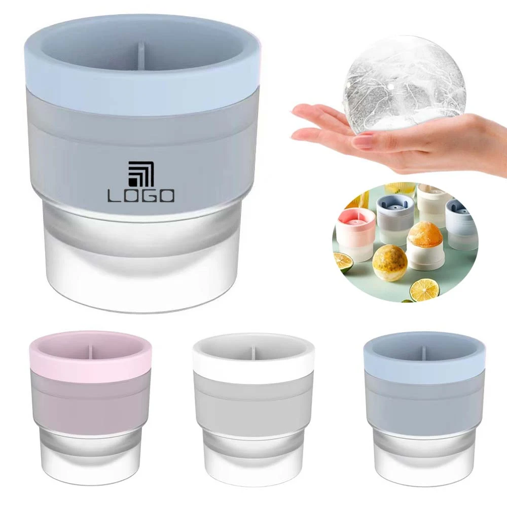 2.5 Inches Large Ice Balls Maker Whiskey Round Ice Cube Mold 1