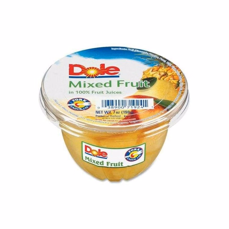 Dole Fruit Cups - Mixed Fruit 7 oz 12 Pack