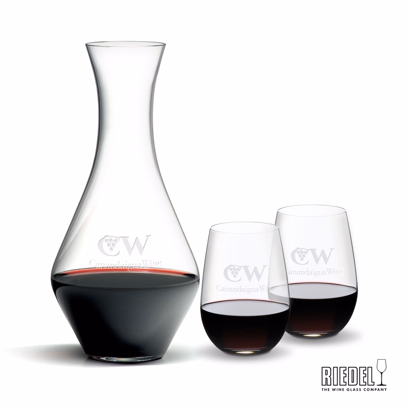 RIEDEL Merlot Decanter & Stemless Wine Set