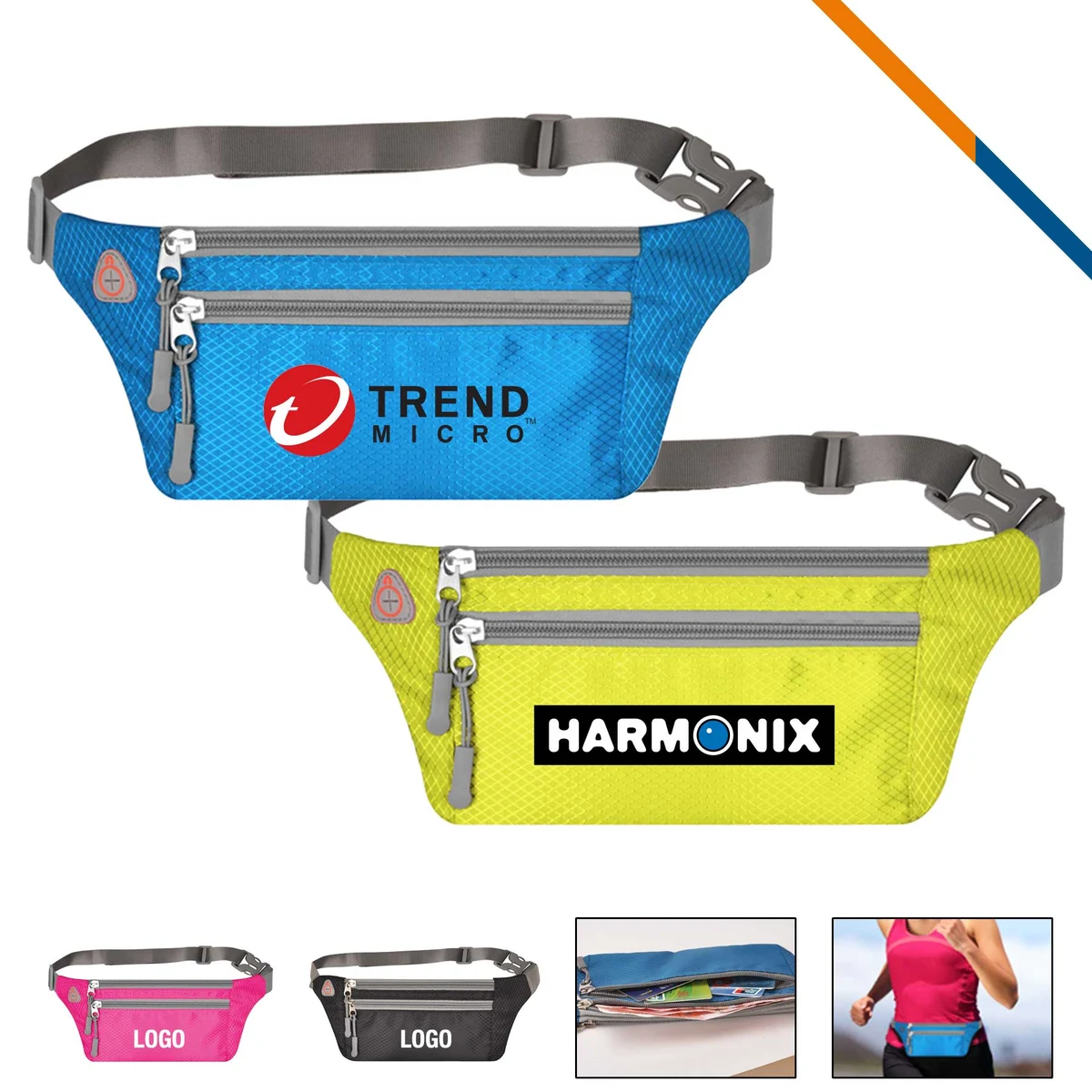 Grids Waterproof Sport Fanny Pack 1