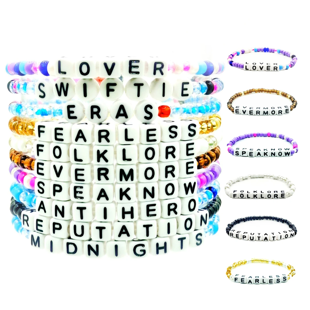 Acrylic Solid Color Rice Bead Bracelet 1