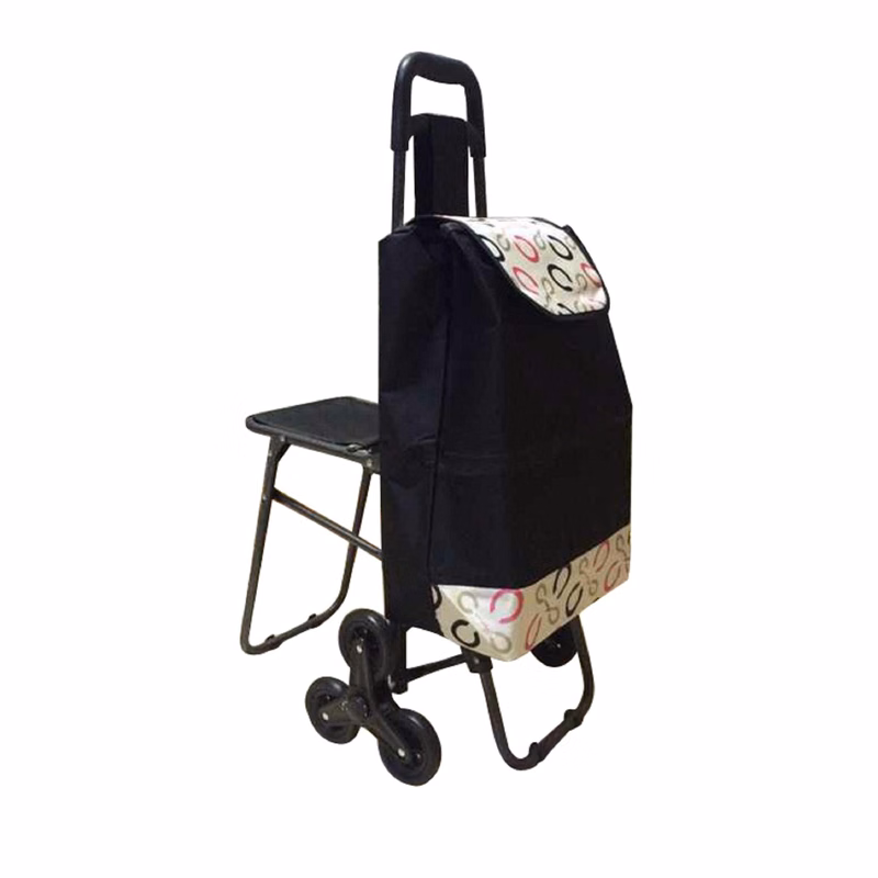 Folding Shopping Cart With Tri-wheels