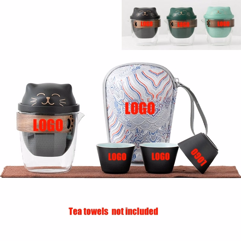 Custom Teapot With Infuser and Three GongfuTea Cups