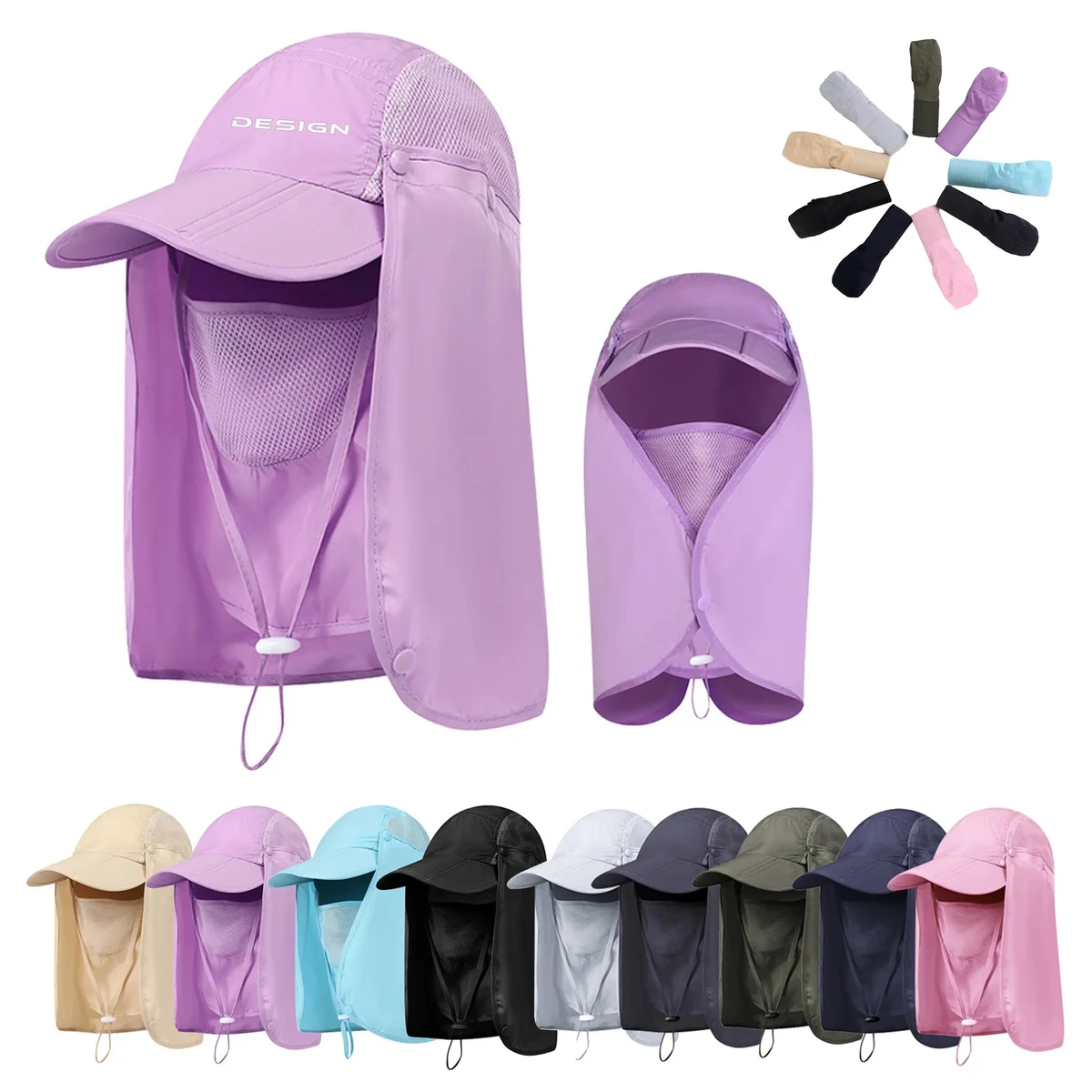 Multifunctional Fishing Hat With Neck & Face Flap Cover 1