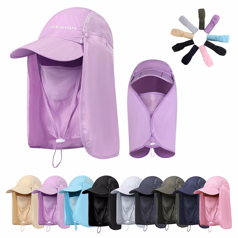 Multifunctional Fishing Hat With Neck & Face Flap Cover
