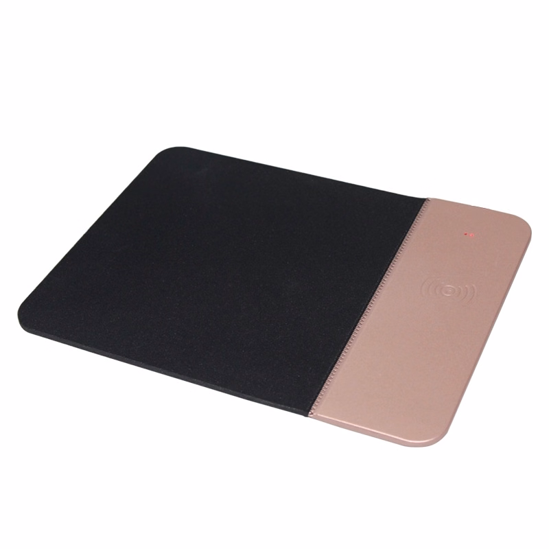5W PU Leather Qi Wireless Charging Mouse Pad