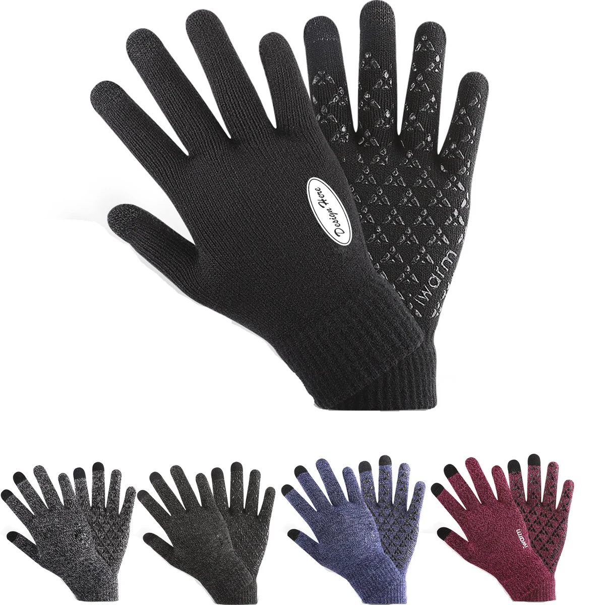 Winter Gloves for Men Women - Upgraded Touch Screen Cold Weather Thermal 1