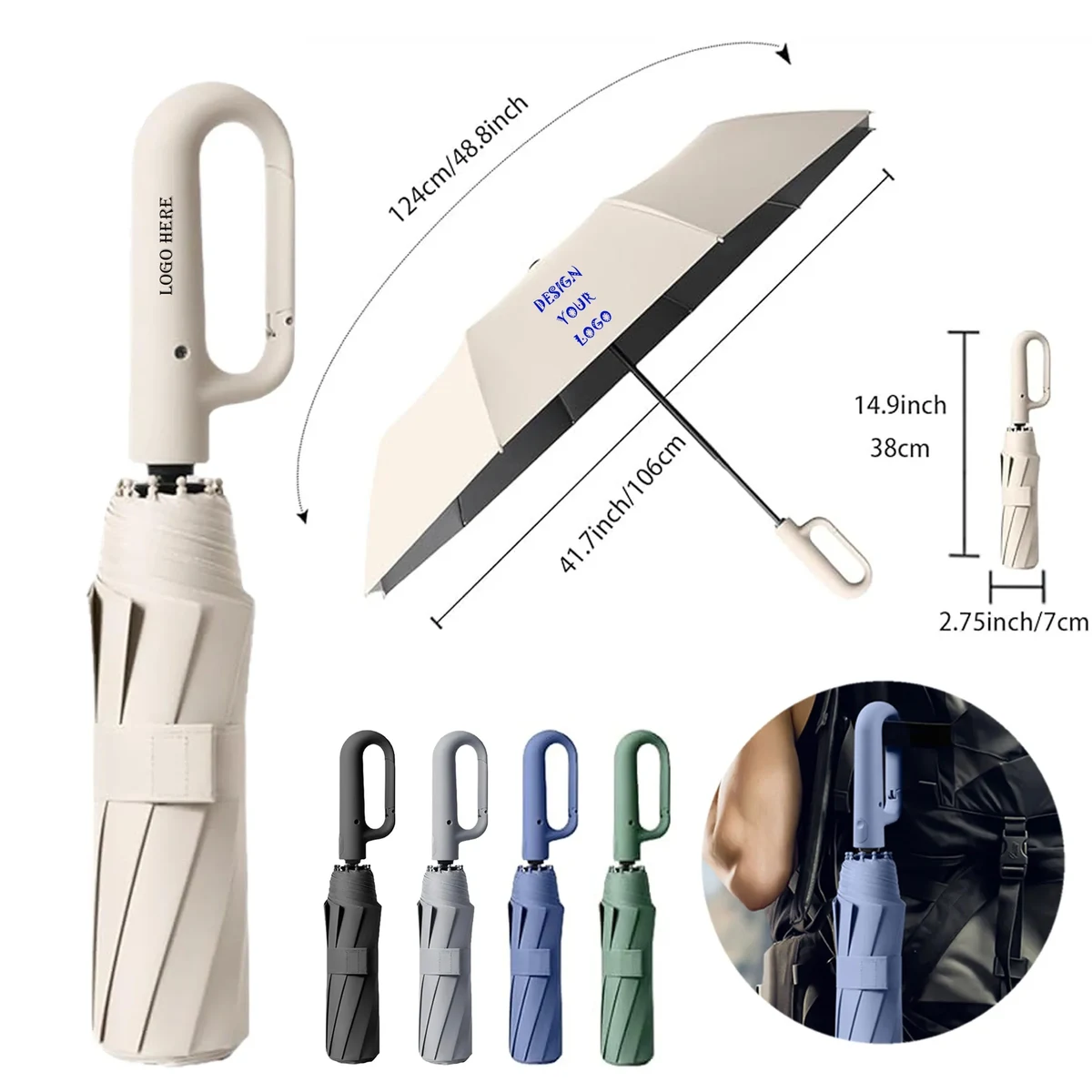 42" Ring Buckle Umbrella 1