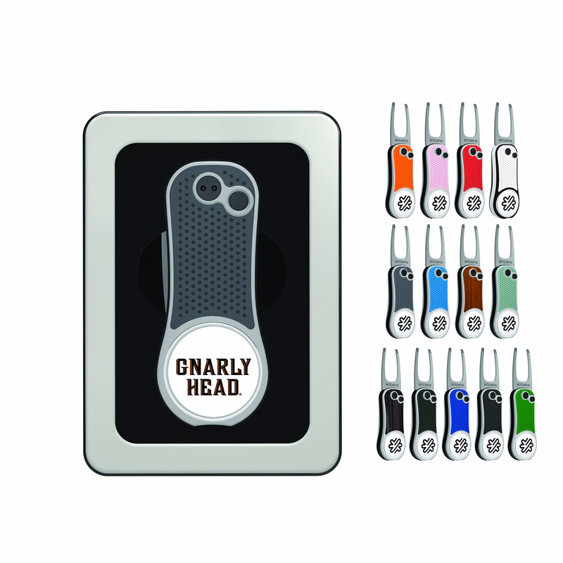 Pitchfix Hybrid Golf Divot Tool in Window Tin