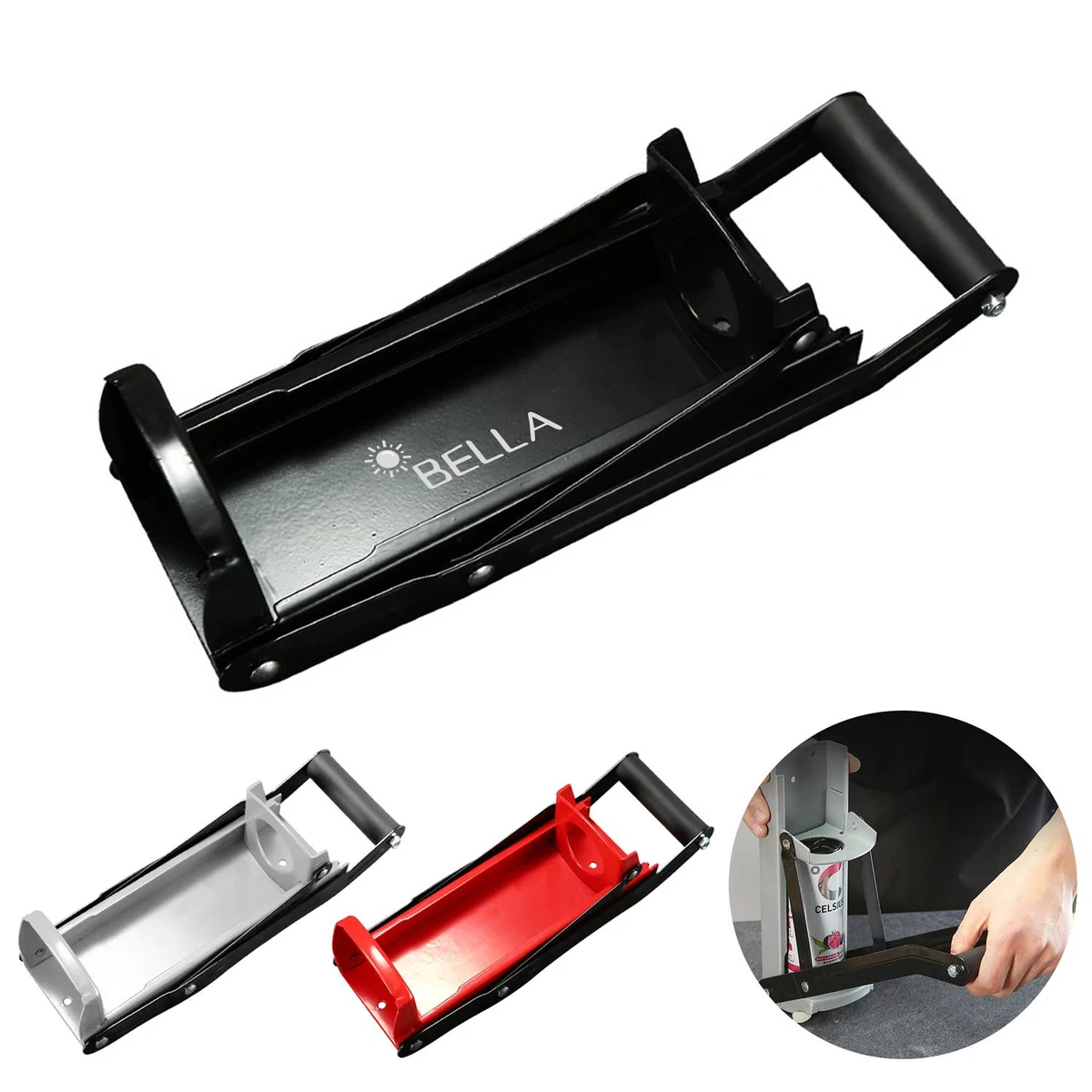 Stainless Steel Wall-mounted hand-pulled can press 1