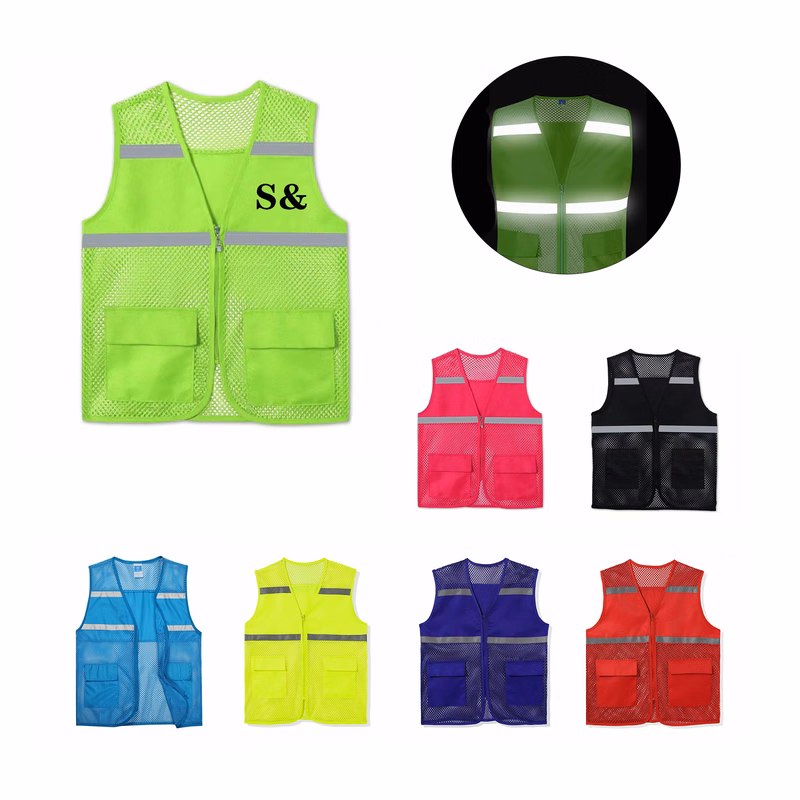 Fishnet Vest With Reflective Strip