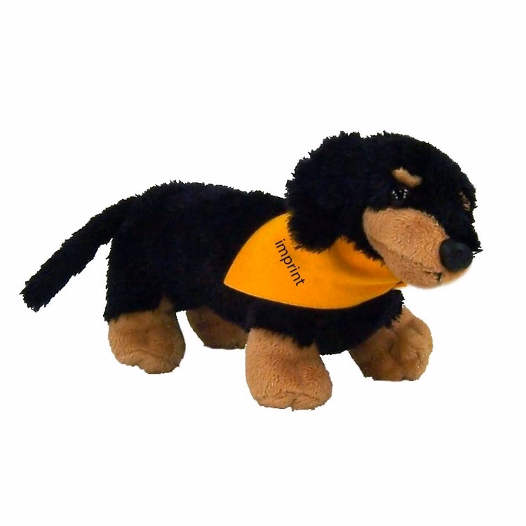 8" Vienna Dachshund with Bandana and One Color Imprint