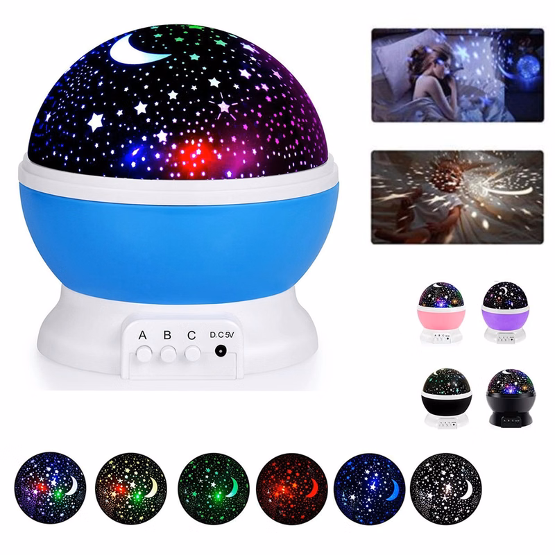 Night Light Moon Star Projector