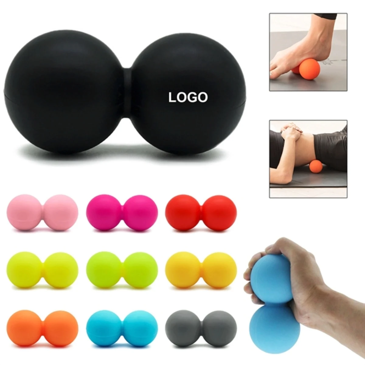 Peanut Massage Lacrosse Ball Double
1