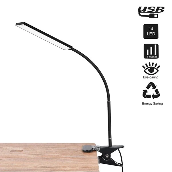 Clip LED Reading Lamp Color Temperatures and 14 Brightness 1
