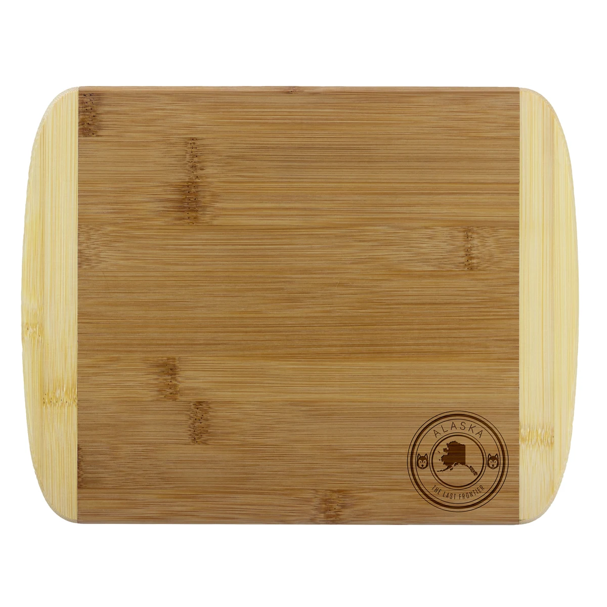 Alaska State Stamp 2-Tone 11" Cutting Board 1